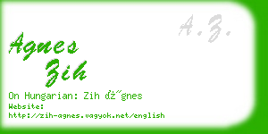 agnes zih business card